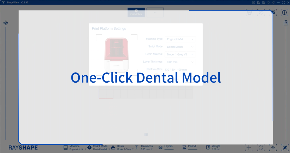 One-Click Dental Model