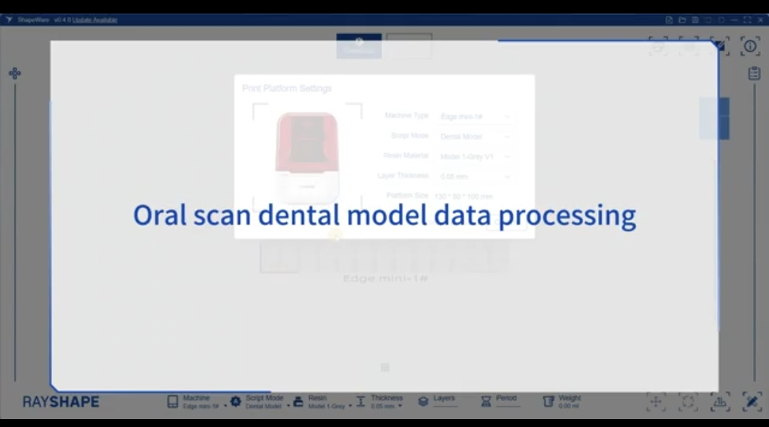 Oral scan dental model data processing