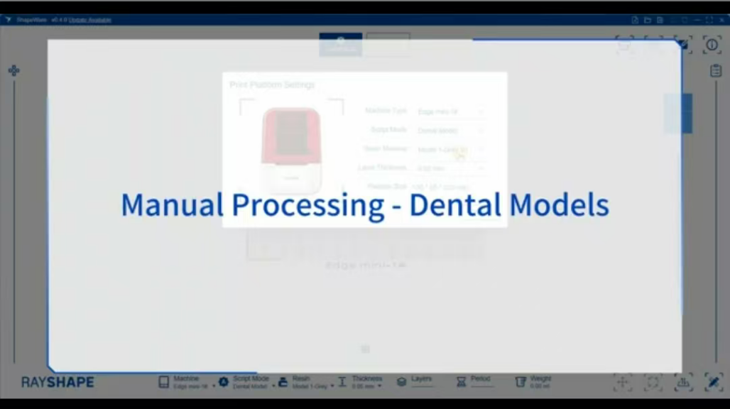 Manual Processing-Dental Models