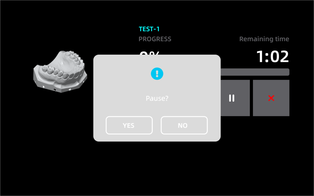 Pause or cancel a print