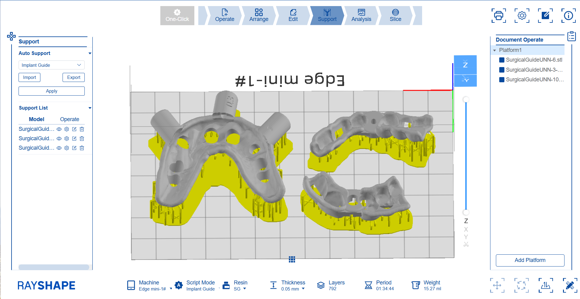 Implant Guide Processing